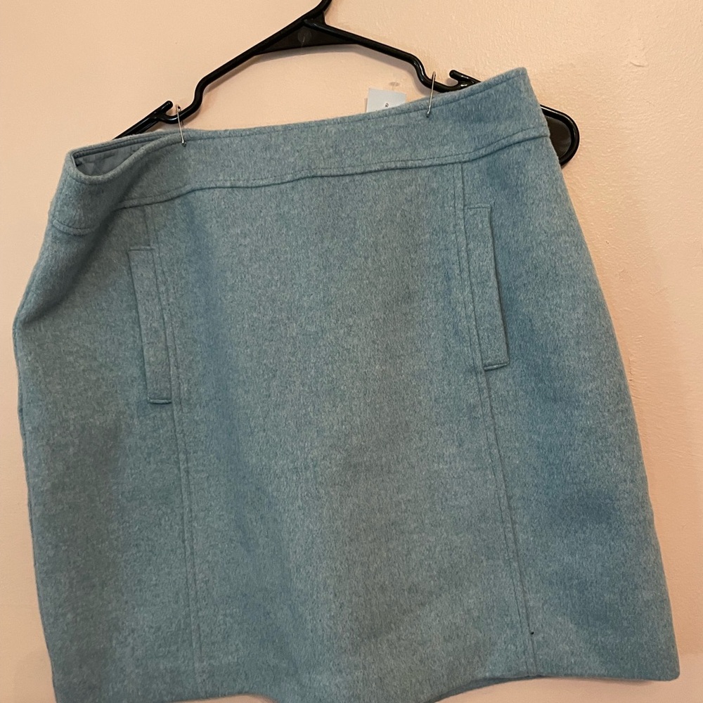LOFT Light Blue Mini Skirt